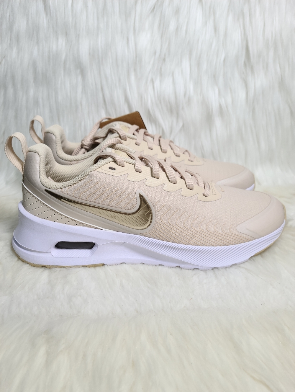 Nike Air Max Nuaxis Sanddrift Beige White Women 7 NEW - Picture 2 of 7